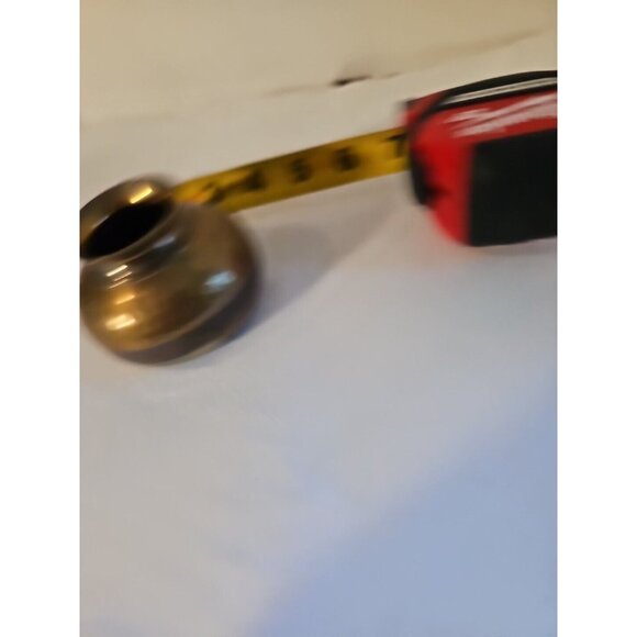 Vintage Gold Hammered Brass Heavy Small Bowl Holy Water? Made In India 3 X 2 - Picture 4 of 6